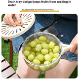 Fruit Drainer Basket with Lid Vegetable Wash Bowl buy one get one free