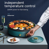 Multi-Function Hot Pot Barbecue One-Piece Pot Home Baking Tray Roasting and Frying Barbecue Machine Hotpot