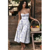 Sleeveless Corset Fit Midi Dress(BUY 2 FREE SHIPPING)