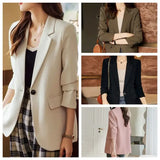 Simple Casual Draped Blazer