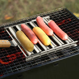 Removable Stainless Steel Sausage Grill Rolling Grill