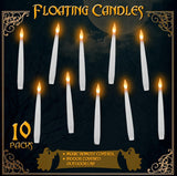 LED Halloween Ambiance Floating Wand Candle Light