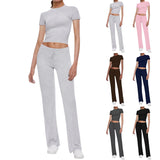 Casual short-sleeved T-shirt pants sports suit