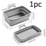 (🎁2024 New Year 🎁)Foldable Air Fryer Silicone Baking Tray