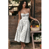 Sleeveless Corset Fit Midi Dress(BUY 2 FREE SHIPPING)