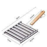 Removable Stainless Steel Sausage Grill Rolling Grill