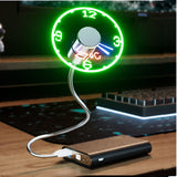 New Brushless Motor USB Clock Temperature Fan