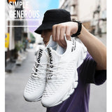 Breathable Fly Weave Casual Men's Trend Blade Fish Scale Sneakers