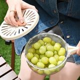 Fruit Drainer Basket with Lid Vegetable Wash Bowl buy one get one free