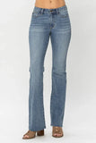 Mid-Rise Tummy Tuck Bootcut Jeans(Buy 2 Free Shipping)