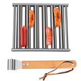 Removable Stainless Steel Sausage Grill Rolling Grill