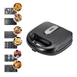 6 in 1 Waffle Maker Sandwiches Donut Cakes Barbecue Breakfast Machine