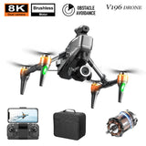 🔥(FREE SHIPPING)🔔 Drone with 8K camera for adults, v196 rc quadcopter with auto return, follow me, brushless motor, circular flight, waypoint, altitude hold, headless mode, 28 minutes long flight time!!