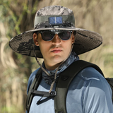 🔥Summer Promotion⚡ - Outdoor Wide-Brimmed Sun Hat with Solar Fan