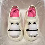 🔥 Cute Slipper With Panda Lamp Summer Sandales Femme Light Funny Woman Slippers Shoes Women