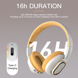 Headset Bluetooth headset Type-C interface folding plug card subwoofer stereo wireless headset