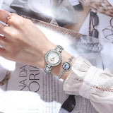 Lushika's new diamond-encrusted fashionable quartz watch five-piece set