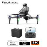 🔥(FREE SHIPPING)🔔 Drone with 8K camera for adults, v196 rc quadcopter with auto return, follow me, brushless motor, circular flight, waypoint, altitude hold, headless mode, 28 minutes long flight time!!