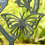 Memorial Gift Butterfly Ornament Garden Plaque