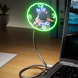 New Brushless Motor USB Clock Temperature Fan