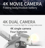 🔥(FREE SHIPPING)🔔 Drone with 4K Camera Suitable for Adults, Brushless Motor, Circular Flight, Waypoints, Altitude Hold, Headless Mode