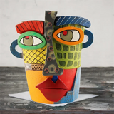 😍 Handmade Picasso Brutalist Abstract Beauty Face Flower Pot