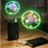 New Brushless Motor USB Clock Temperature Fan