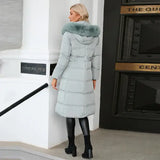 Women's Winter Mid-Length Slim Cotton Coat Jacket