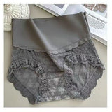 Women's Ice silk high waist lace panties