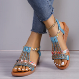 🔥Last Day Promotion - Women's New Summer Rhinestone Open Toe Orthopaedic Sandals