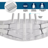 Belt for back pain relief Scoliosis Lumbar support Breathable mesh design (Free shipping on the second one for $5 off)）