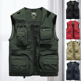 Breathable Mesh Zip Cargo Vest