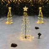 🔥🔥Solar Metal LED Christmas Tree🎄 Decoration String Lights🎄