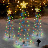 🔥🔥Solar Metal LED Christmas Tree🎄 Decoration String Lights🎄