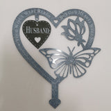 Memorial Gift Butterfly Ornament Garden Plaque