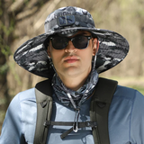 🔥Summer Promotion⚡ - Outdoor Wide-Brimmed Sun Hat with Solar Fan