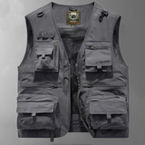 Breathable Mesh Zip Cargo Vest