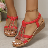 🔥Last Day Promotion - Women's New Summer Rhinestone Open Toe Orthopaedic Sandals