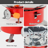 Portable Stainless Steel Gas Stove for Outdoor Camping