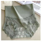 Women's Ice silk high waist lace panties