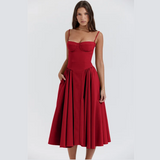 Sleeveless Corset Fit Midi Dress(BUY 2 FREE SHIPPING)