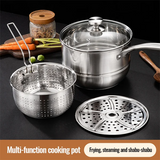 Multipurpose Stainless Steel Saucepan