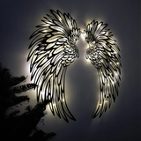 🔥 1 PAIR ANGEL WINGS METAL WALL ART WITH LED LIGHTS-🎁