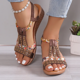 🔥Last Day Promotion - Women's New Summer Rhinestone Open Toe Orthopaedic Sandals