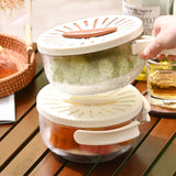 Fruit Drainer Basket with Lid Vegetable Wash Bowl buy one get one free