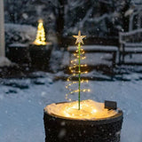 🔥🔥Solar Metal LED Christmas Tree🎄 Decoration String Lights🎄