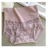 Women's Ice silk high waist lace panties