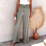 2024 Hot Sale🔥Linen Blend High Rise Smocked Pants