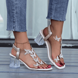 🎁Hot Sale ⏳Women's Elasticated Fashion Rhinestone Sandals