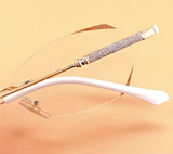 WOMEN'S DIAMOND RIMLESS ANTI-BLUE LIGHT PRESBYOPIA GLASSES⭐